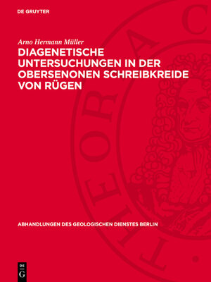 cover image of Diagenetische Untersuchungen in der obersenonen Schreibkreide von Rügen